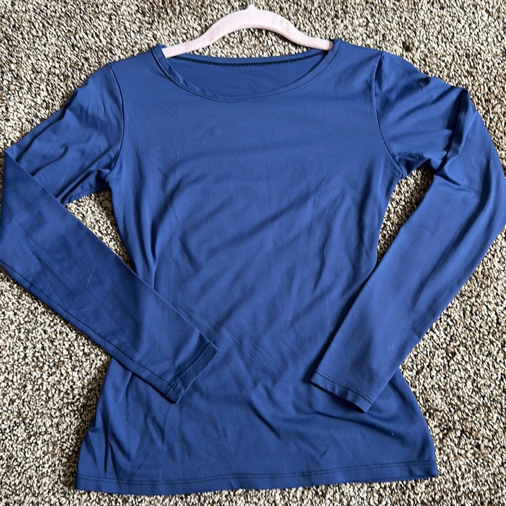 BASIC DARK BLUE LONG SLEEVE TEE